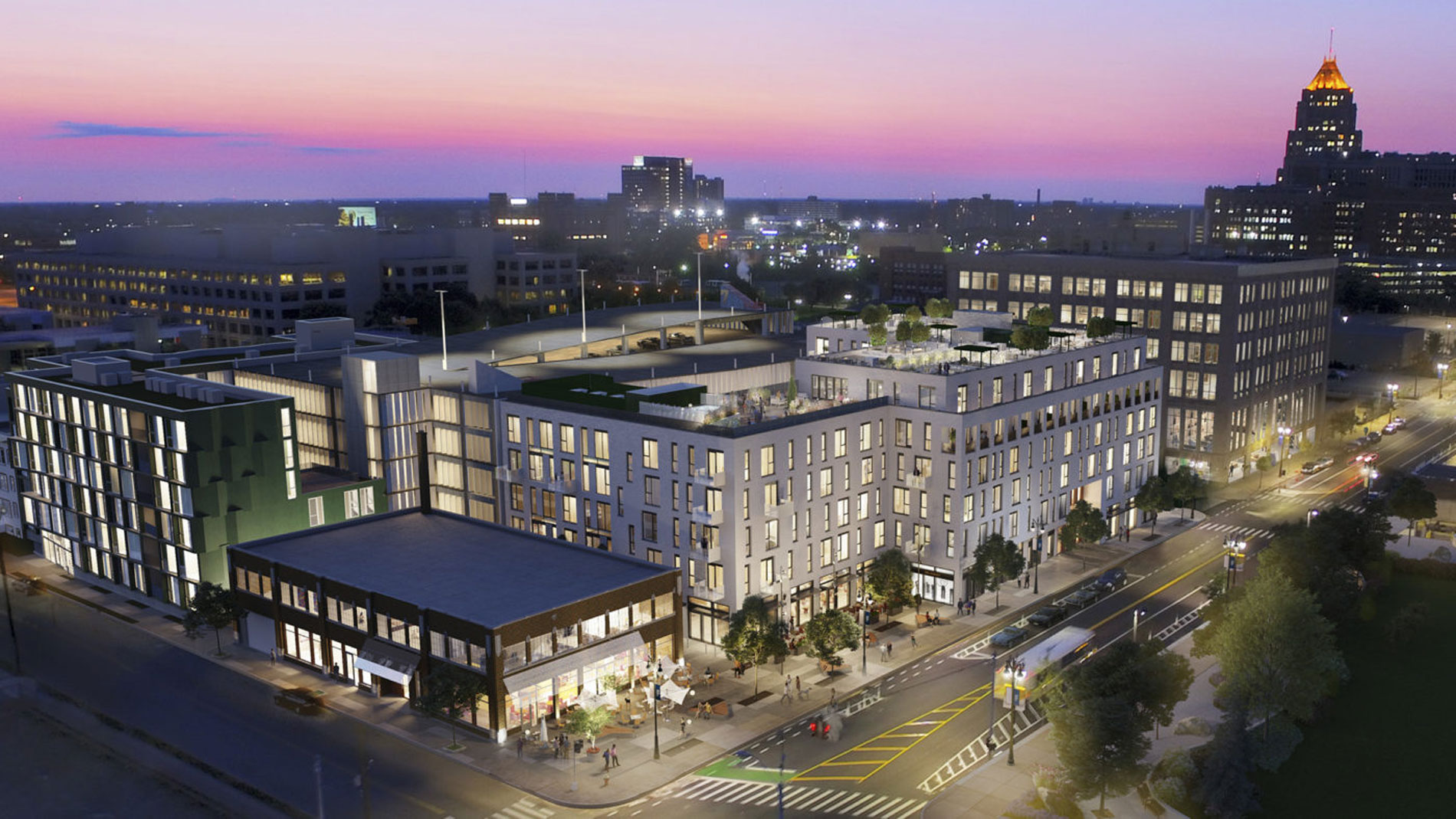 Cass and York Aerial