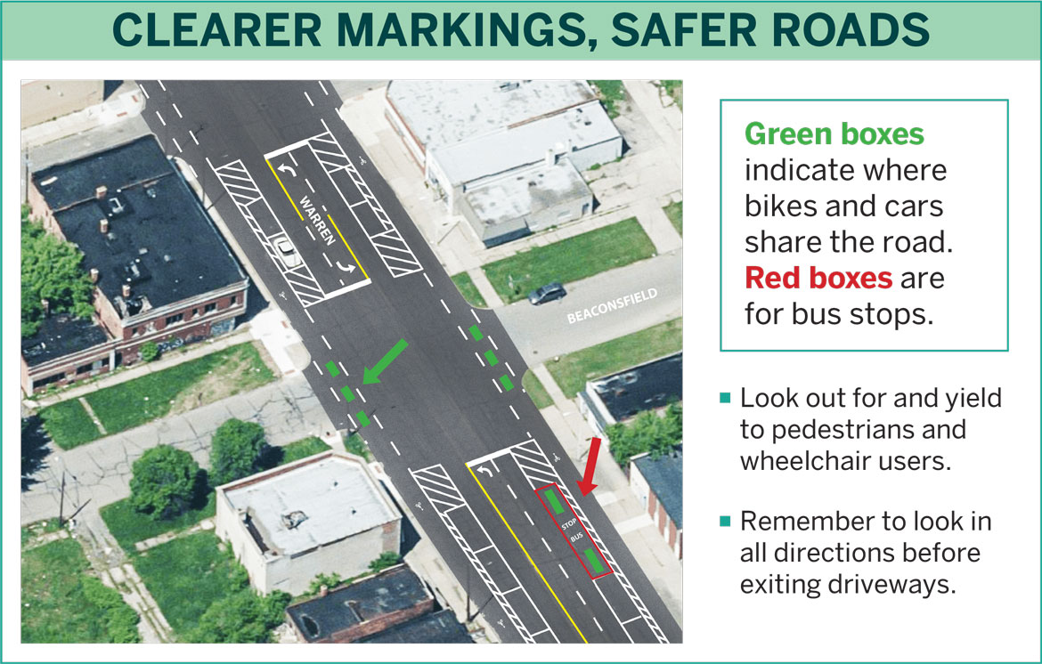 Conner and Warren Road Markings