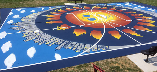 Smile | Basketball Court Phillip Simpson | Muruso Park | Partnership with buildOn Detroit