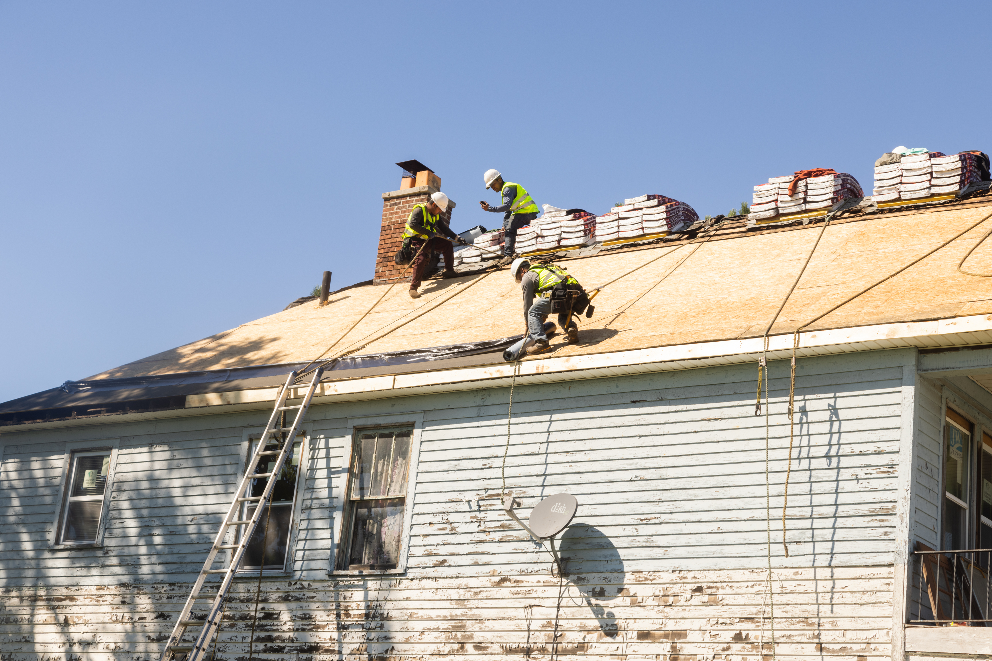 Renew Detroit Phase 1 work on roof