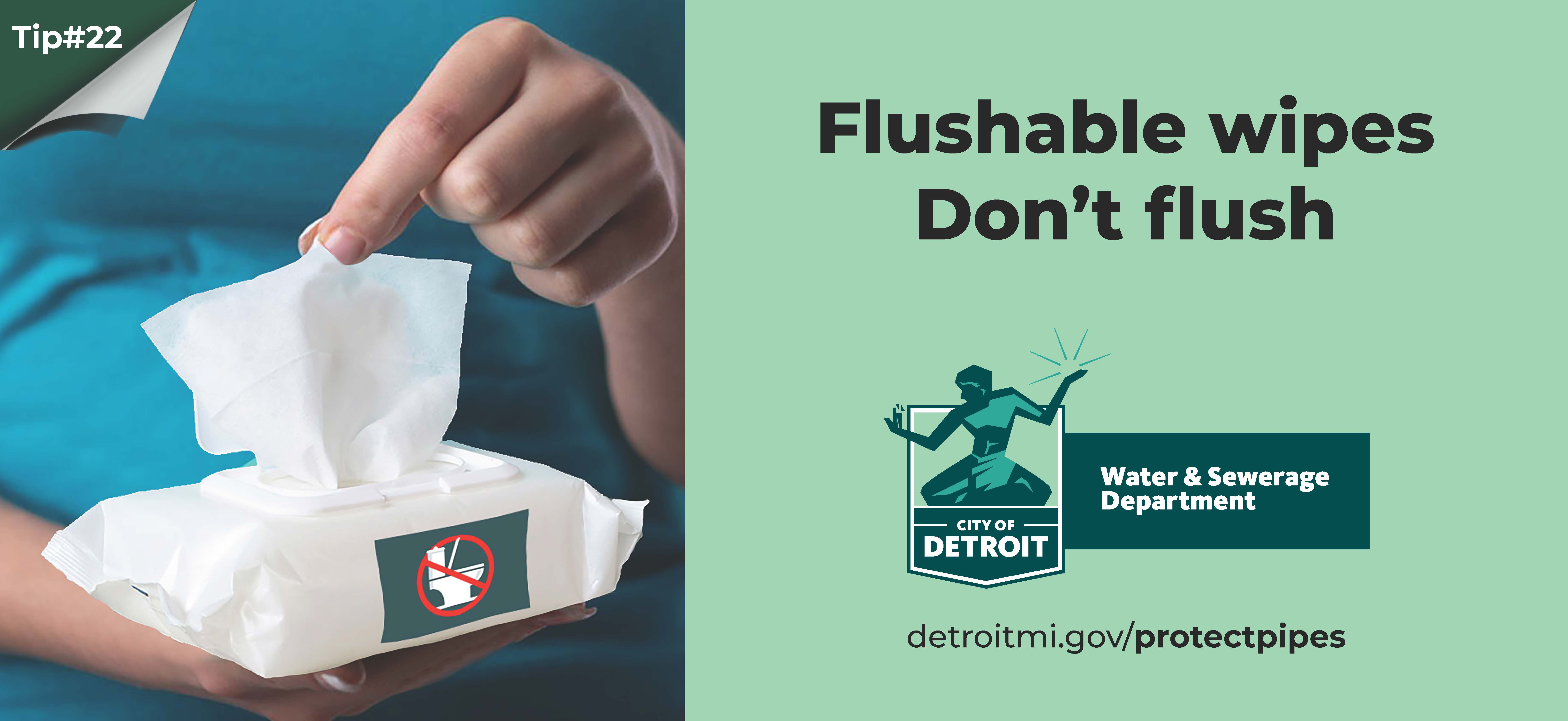 Flushable Wipes don't flush